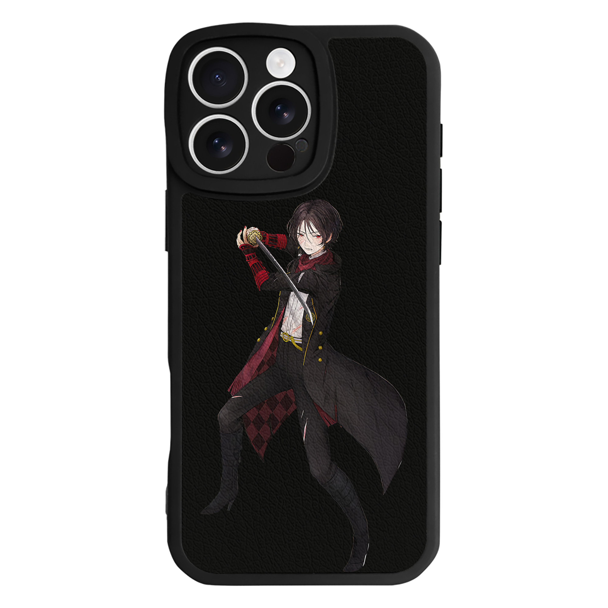 （画像用） 刀剣乱舞 Touken Ranbu 【iPhone 16シリーズ対応】シリコンスマホケース（レザー調） 材質：シリコン